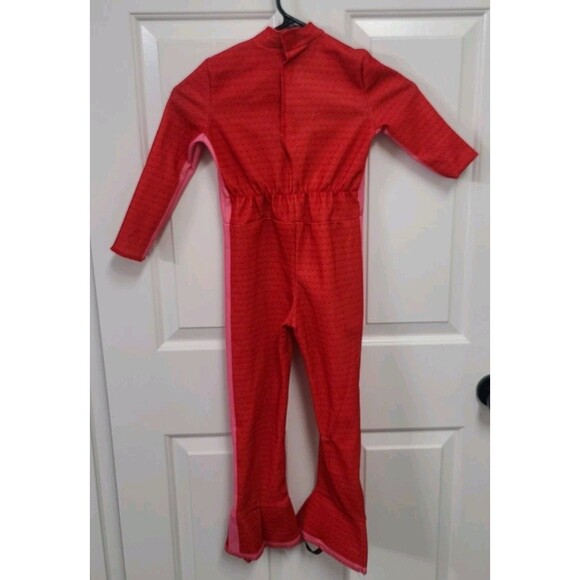 OWLLETTE PJ MASKS JUMPSUIT COSTUME and Mask - Girl Costume Halloween Sz 4 - Picture 2 of 4